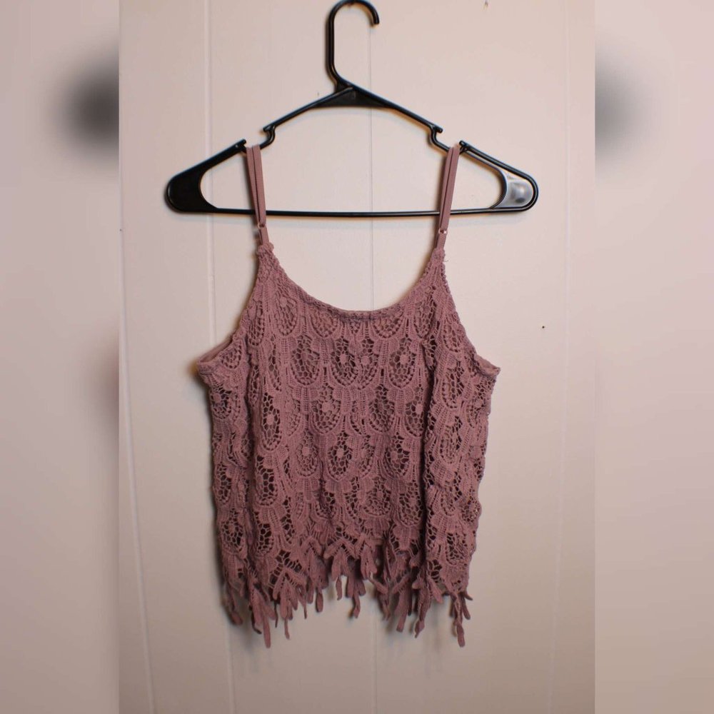 Rue21 Lace Crop Tank Top - Picture 2 of 3